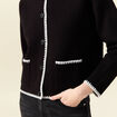 Gilet manches longues noir femme
