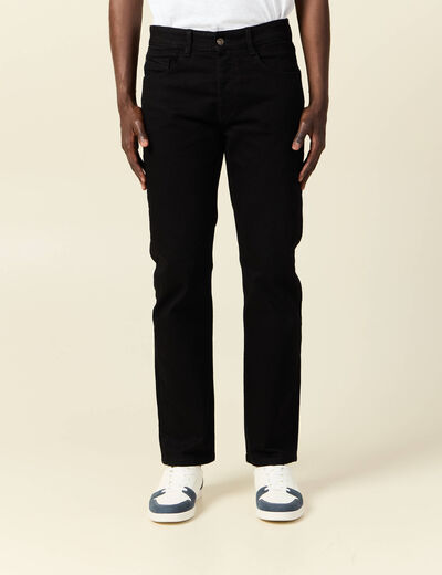 Jeans regular éco-responsable denim noir homme