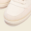 Baskets basses plates ecru homme