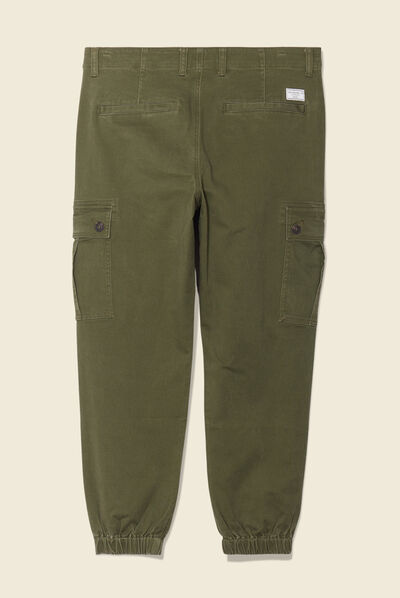 Pantalon battle vert kaki homme