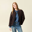 Blouson matelassé camel femme