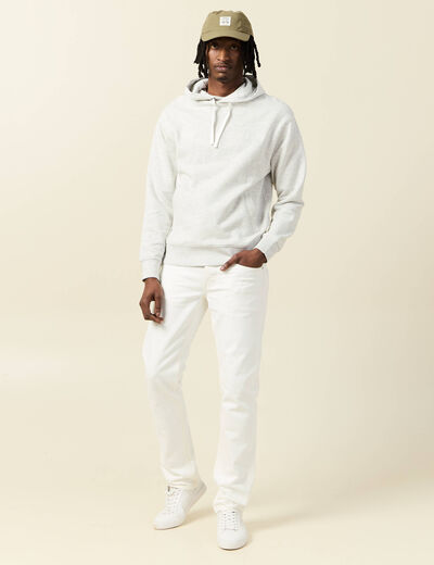 Sweat à capuche gris homme