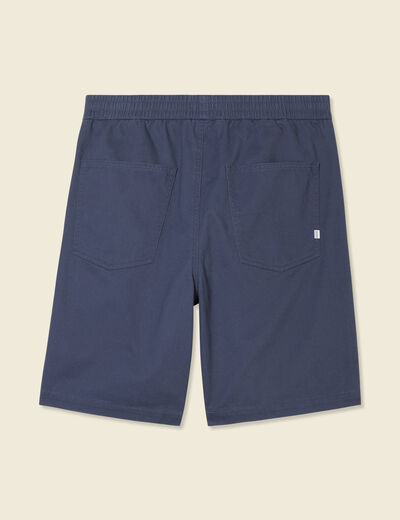 Bermuda droit bleu marine homme