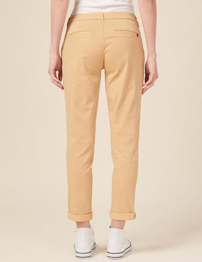 Pantalon chino Instinct beige femme