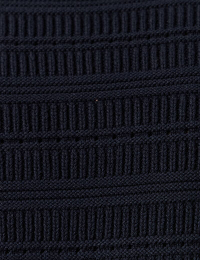 Pull manches longues bleu marine homme