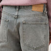 Jeans straight longueur 32 en coton denim gris homme
