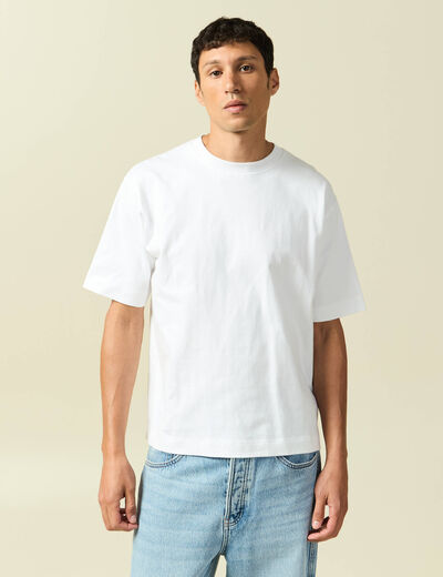 T-shirt en coton blanc homme
