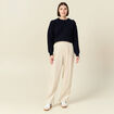 Pull éco-responsable bleu marine femme