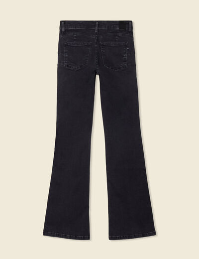 Jeans bootcut 5 poches denim gris femme