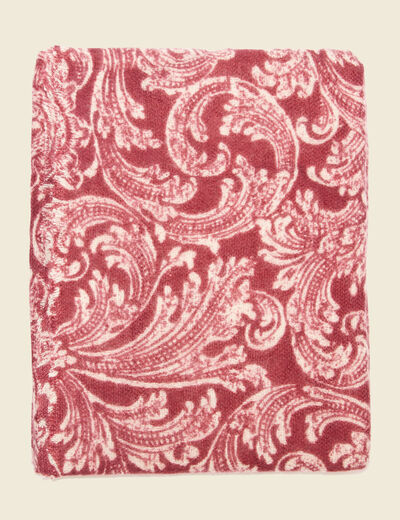 Écharpe bordeaux femme
