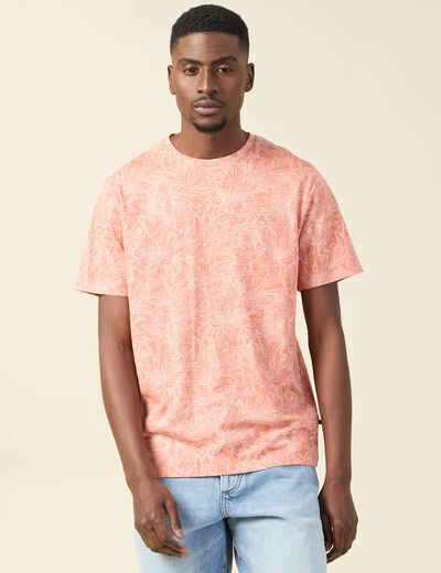 T-shirt manches courtes rose homme