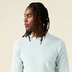 Pull fin col rond manches longues bleu clair homme