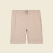Short droit avec cordon beige homme