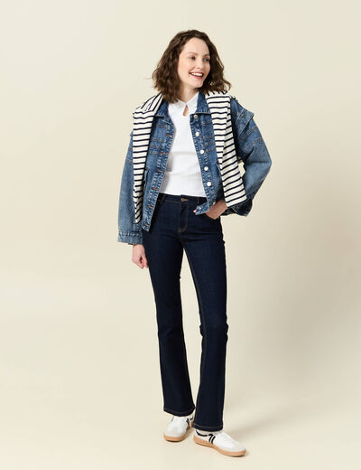 Polo manches courtes blanc femme