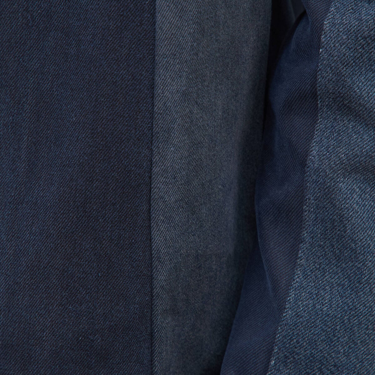 Surchemise droite manches longues denim brut homme