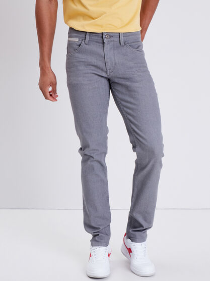 Jeans slim denim gris homme