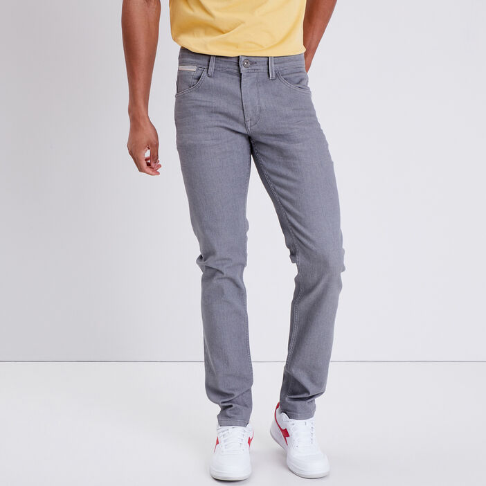 Jeans slim denim gris homme