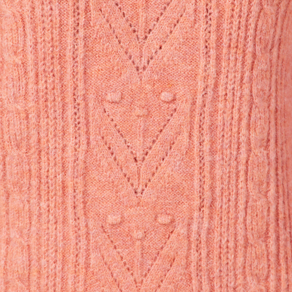 Pull manches longues rose femme