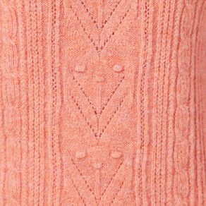 Pull manches longues rose femme
