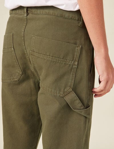 Pantalon chino taupe homme