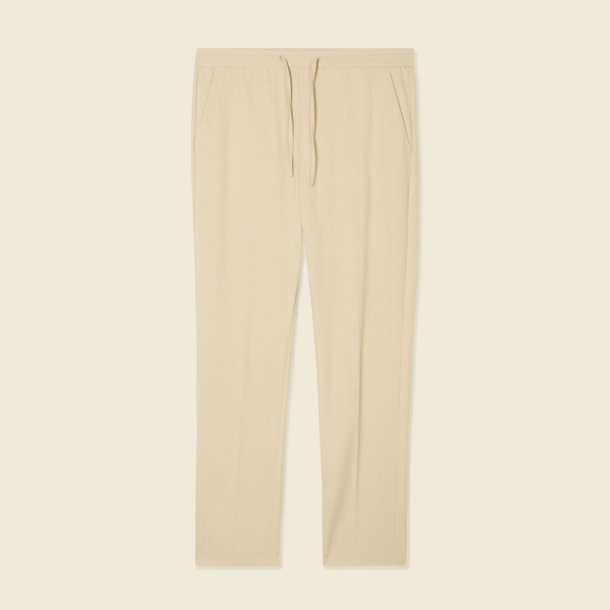 Pantalon jogger beige homme