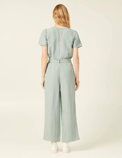 Combinaison éco-responsable vert pastel femme