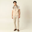 Pantalon chino straight gris homme