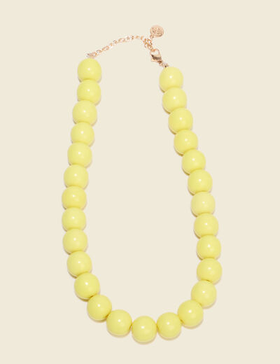 Collier jaune femme