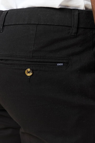 Pantalon slim Instinct chino noir homme