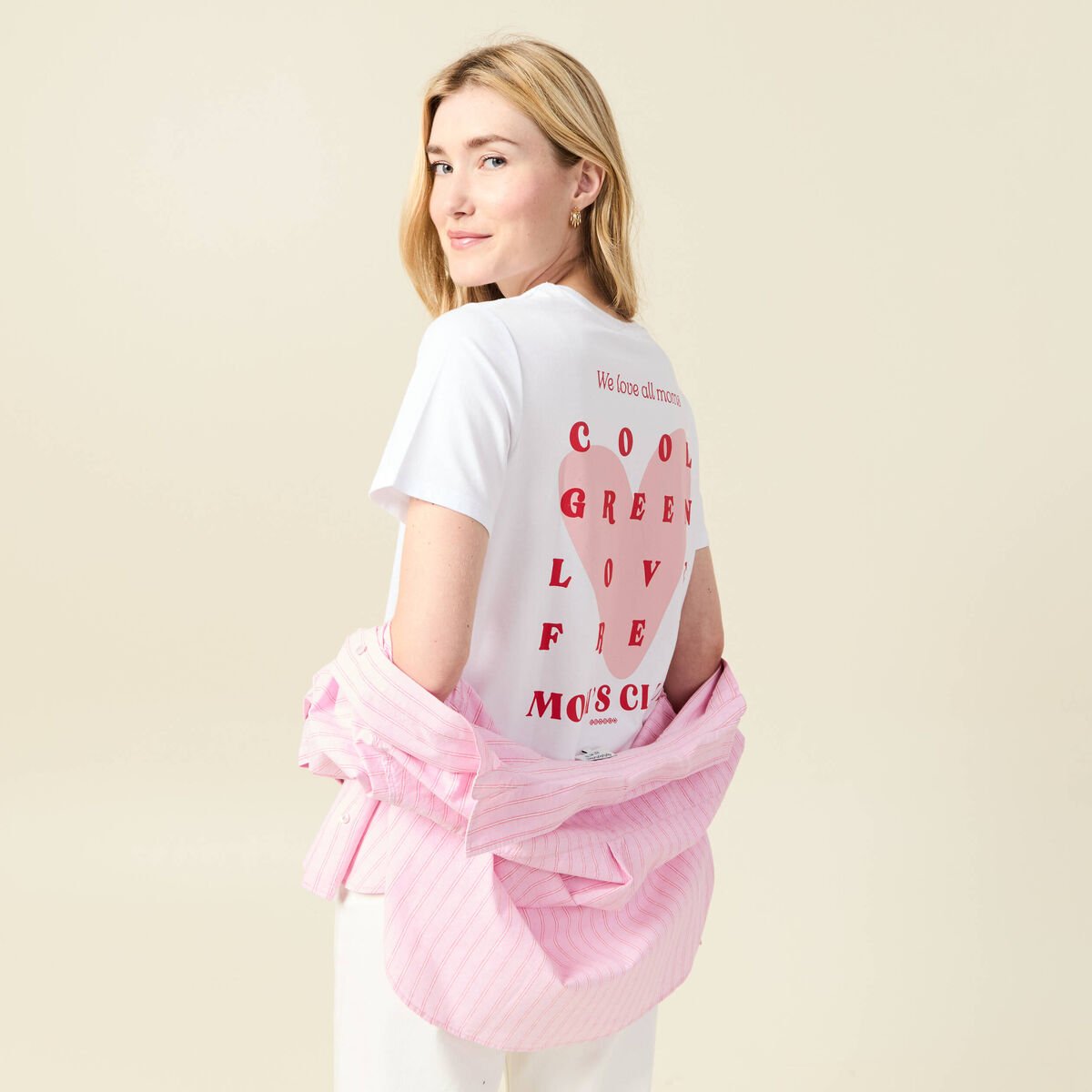 T-shirt manches courtes blanc femme