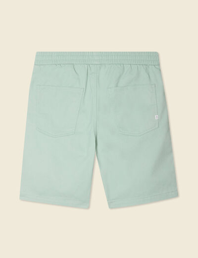 Bermuda droit vert olive homme