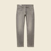 Jeans straight longueur 34 denim snow gris homme