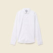 Chemise droite courte col am&eacute;ricain blanc homme