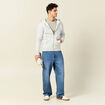 Sweat éco-responsable gris homme