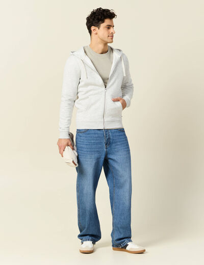 Sweat éco-responsable gris homme