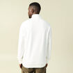 Sweat col montant manches longues ecru homme