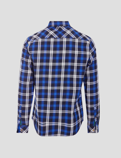 Chemise manches longues bleu marine homme