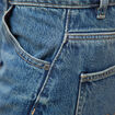 Jeans barrel taille standard bleu femme
