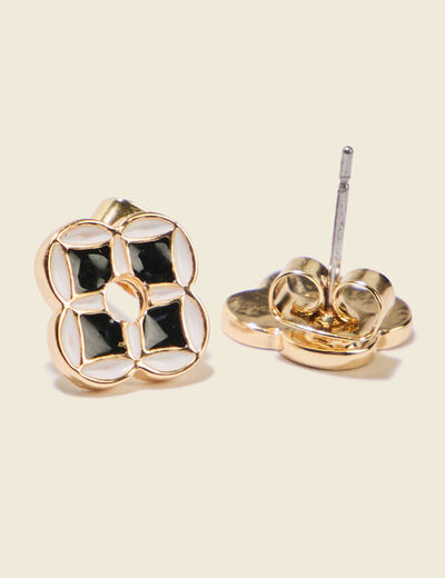 Boucles d'oreilles multicolore femme