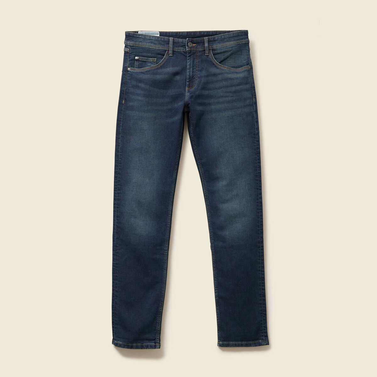 Jeans straight longueur 34 denim denim dirty homme