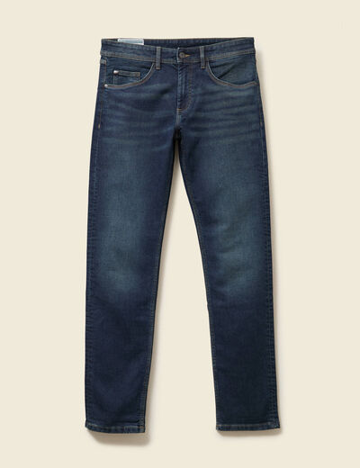 Jeans straight longueur 34 denim denim dirty homme