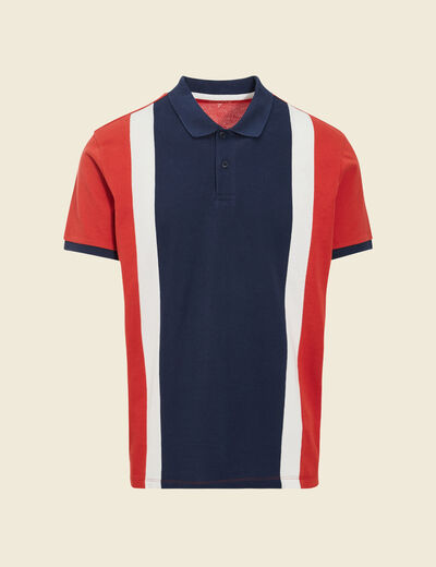 Polo manches courtes orange foncé homme