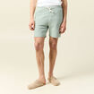 Short droit avec cordon vert olive homme