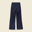 Jeans bootcut taille haute 7/8&egrave;me denim brut femme