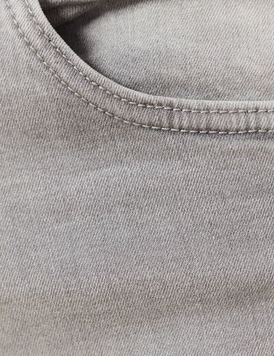 Jeans slim longueur 32 denim snow gris homme