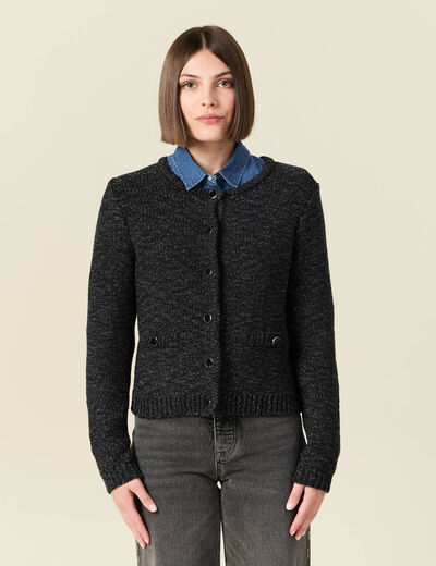 Gilet éco-responsable noir femme