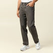 Jeans large longueur 32 en coton marron homme