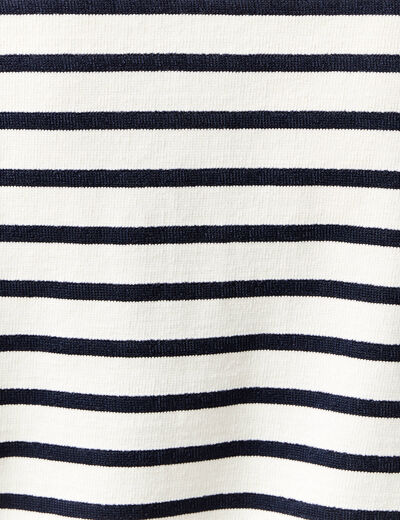 T-shirt manches longues ecru femme