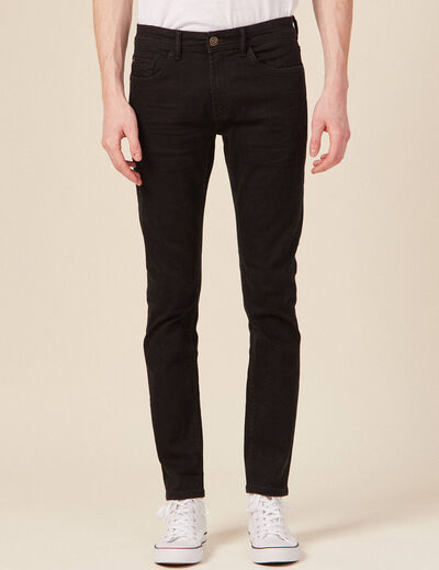 Jeans slim longueur 32 denim noir homme