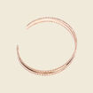 Bracelet jonc en métal couleur or femme
